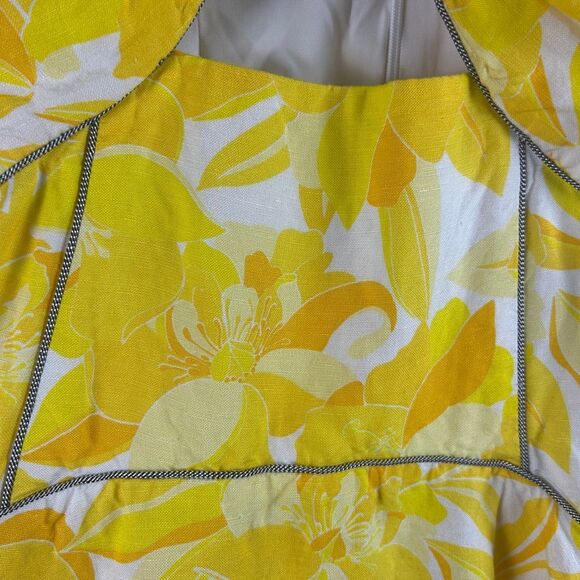 Significant Other Cutout Linen Floral Mini Dress Size US 4 - Picture 8 of 8